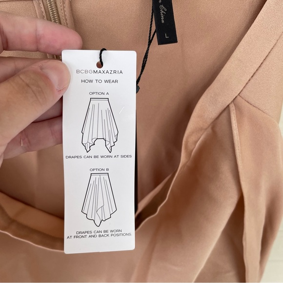 BCBGMAXAZRIA Caryln Satin Skirt in Maple Size L (NWT) - Picture 10 of 13